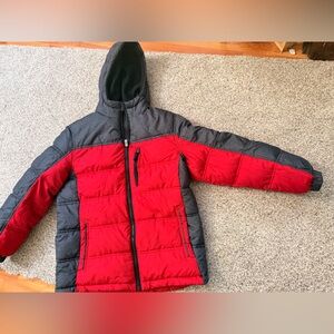 ZeroXposur Red and Gray Puffer Jacket